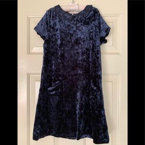 H&M crushed velvet dress — 6-8yo